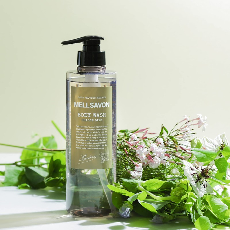 mercabon body wash grass days refill