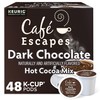 Cafe Escapes, Dark Chocolate Hot Cocoa, Single-Serve Keurig K-Cup Pods,