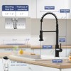 GIMILI Matte Black Touchless Kitchen Faucet Motion Sensor Activated Smart