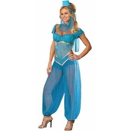 Princess Jasmine Genie Belly Dancer Arabian Nights Costume (Extra Large)
