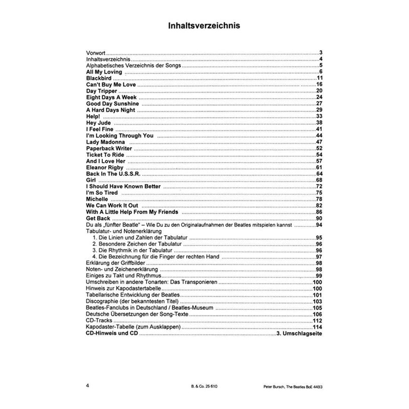 Peter Bursch Beatles für Gitarre, Bd.1, mit CD: Revised Edition