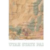 Utah State Parks & Federal Lands Map 18x24 Poster (Camel
