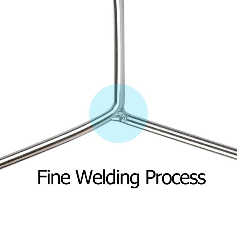 KINJOEK 50 Pack Wire Hangers for Clothes,17.7”Stainless Steel Wire Clothes