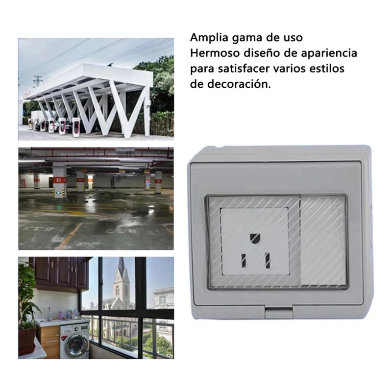 Toma De Exterior Con 1 Placa De Contacto Y 1