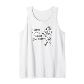 Sana Sana Colita De Rana Cute Mexican Nurse Frog Art Spanish Tank Top