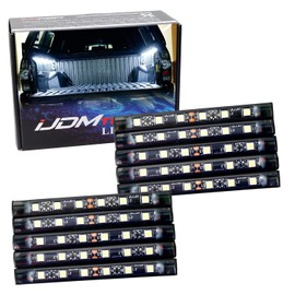 iJDMTOY 10pcs Set Xenon White 60-SMD LED Truck Pickup Bed Cargo Area Illumination Light Kit w/ 60-Inch Wiring