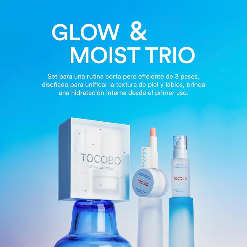 TOCOBO Glow & Moist Trio Set Kit de Cuidado Facial