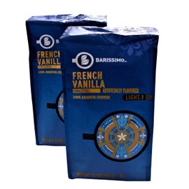 Barissimo French Vanilla Ground Coffee 100% Arabica Coffee Light Roast