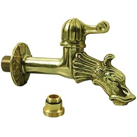 L'Artistica 77432-10 Brass Dragon Head Fountain Tap, 1/2 inch