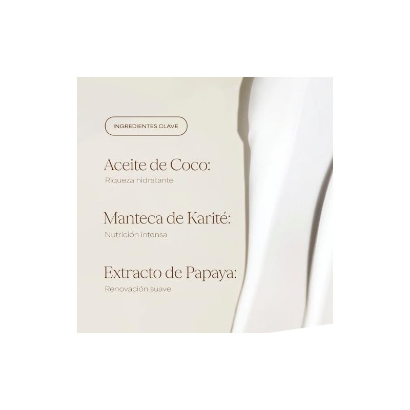 RAW SUGAR The Mighty Curl Papaya Coconut Mascarilla para Cabello