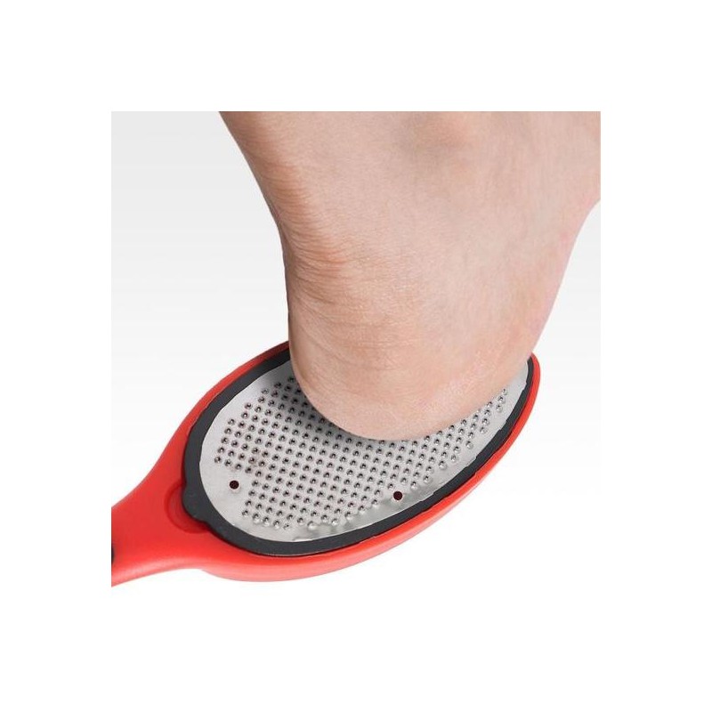 BeBeClean Double-Sided Foot File for Callus Removal - Red Heel