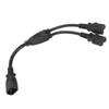 Power Cable Splitter Y Shape 30cm IEC320 C14 Male to