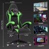 Unbranded High Back Computer Gaming Chair Leather Racing Ergonomic Recliner