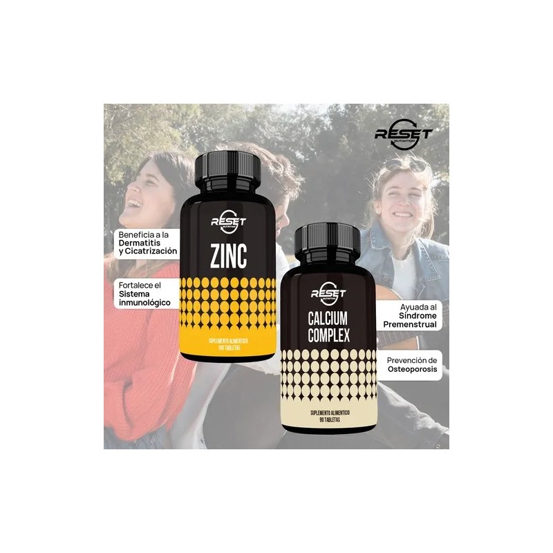 Reset Nutrition Zincal Kit Articulaciones Y Huesos Fuertes