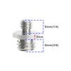 ECSiNG 4Pcs 1/4 Inch to 3/8 Inch Male Threaded Screw