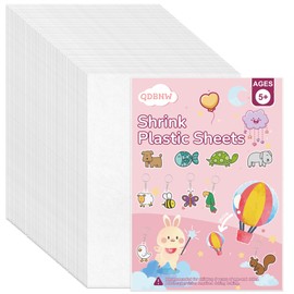 30 Pieces Shrink Plastic Sheets, Shrink Dink Sheets Sanded Shrink Film Papers Shrink Art Paper for Crafts DIY Keychain Making Kit (5.8 X 4.1 inch)