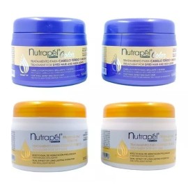 Nutrapel 4 Pzas Tratamiento Mascarilla Nutrapel Teñidoy Maltatado 360