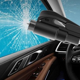 비상용 차량 안전 탈출 망치 1p 안전벨트 커팅 열쇠고리 키링 텅스텐 해머 휴대용 Emergency Vehicle Safety Escape Hammer 1p Seat Belt Cutter Keychain Tungsten Hammer Portable
