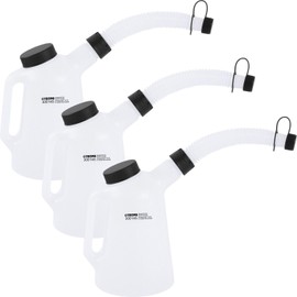 TECPO 3x Ölkanne, 1 Liter Füllkanne Messkanne Messbecher Ausgießer