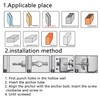 Gypsum Board Wall Plug, CTRICALVER Plaster Board Wall Plug Extension
