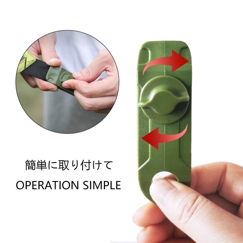 DanYun Tent Clips Camping Fixing 12-Piece Set Tarp Clips Plastic