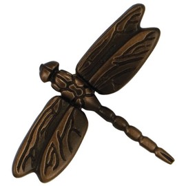 Michael Healy Dragonfly in Flight Doorbell Ringer - Oiled Bronze