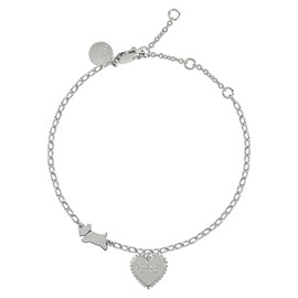 RADLEY Aqua Pura Ladies Silver Plated Bobble Heart Bracelet RYJ3121S One Size