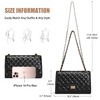 Quilted Crossbody Bag for Women Trendy Ladies Shoulder Bag Leather