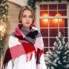 Yymobt Blanket Scarf for Woman, Plaid Scarves for Women, Fashion