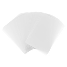 HOMSFOU Pack of 200 Transparent Sheets Thermal Laminating Plastic Laminating Paper Waterproof for 4x3 Laminators
