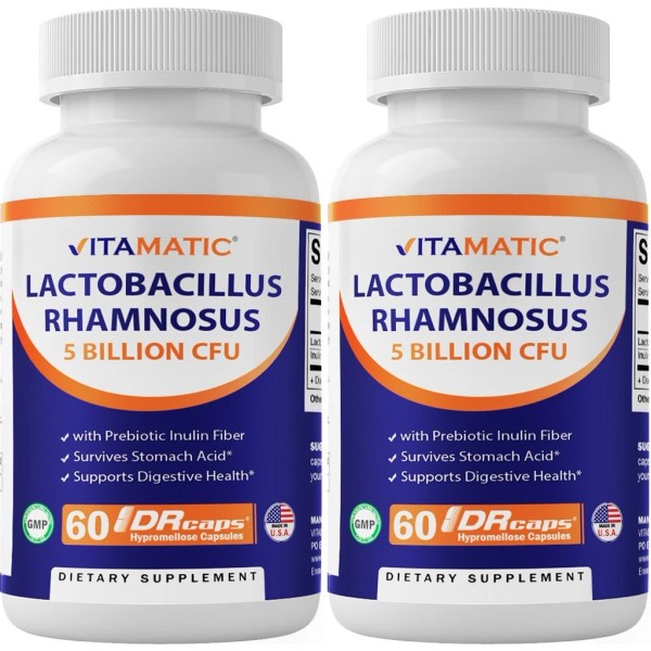 Vitamatic 2 Pack Vitamatic Lactobacillus Rhamnosus 5 Billion per DR