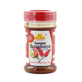 DD1 - Dede Satoe Surabayan Sambal Garlic Chili Paste/Sauce Extra Hot 135gr (4.76oz)