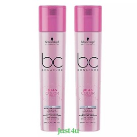 Schwarzkopf BC Bonacure pH4.5 Color Freeze Silver Micellar Shampoo 8.5oz (2PACK)