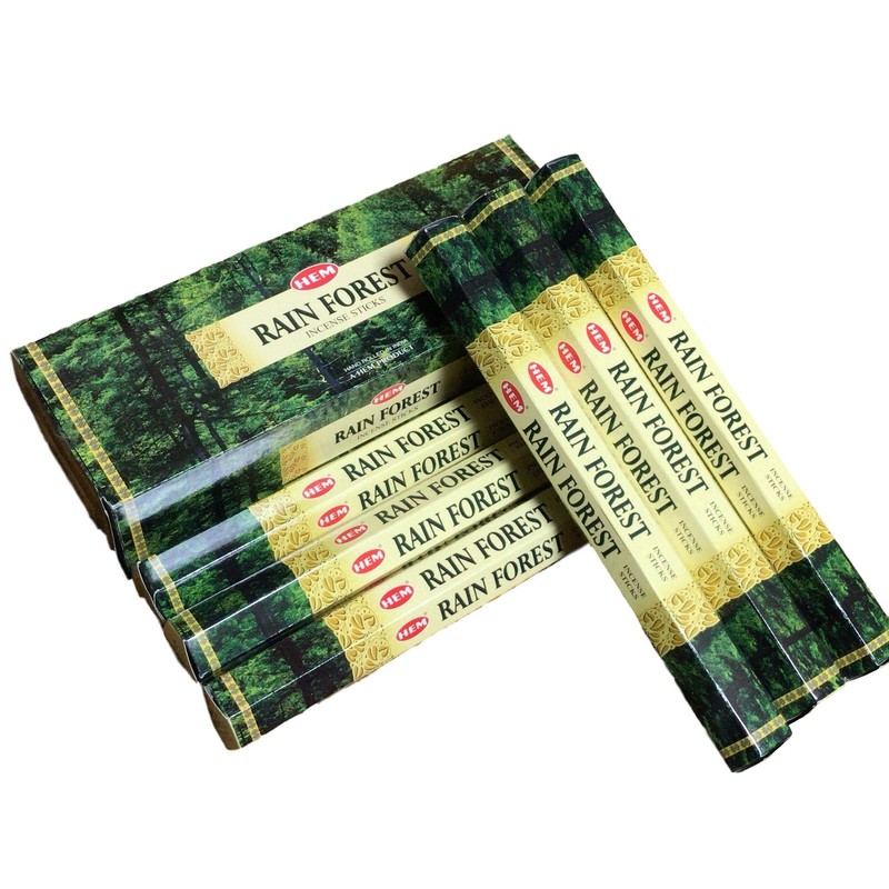 HEM Hem Rainforest RAINFOREST Stick Incense Incense, Set of 6