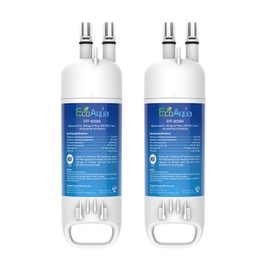 EcoAqua W10295370A Replacement for Everydrop® Filter 1, EDR1RXD1, EDR1RXD1B, WHR1RXD1, KAD1RXD1, P4RFWB, 46-9081, 46-9930 Refrigerator Water Filter, 2 Pack