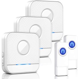Bistee NEW Bistee Wireless Doorbell IP55 Waterproof Chime Kit - White - FREE SHIPPING
