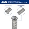 X AUTOHAUX AN4 1/4" 1 Meter Universal Braided PTFE Stainless