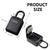 APKOL Key Safe with Shackle Weatherproof, Key Safe 4 Digit