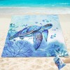 HIHOHO Beach Blanket, Sandproof Beach Mat, Waterproof Quick Drying Lightweight