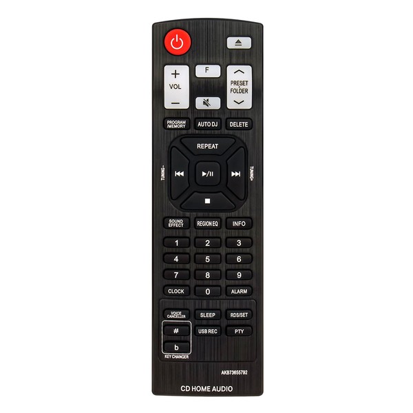 AKB73655792 Replace Remote Control Compatible with LG Mini Hi-fi System