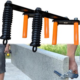 QSLKI 2PCS Panel Carrier Gripper, Drywall Carriers Load Heavy Duty Carry Clamp, Anti Rising Adjustable Strong Grip Glass Carrying Tool, Plasterboard Lifter for Plywood Sheet Moving Glass Sheet