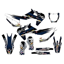 2019-2022 FX Mayhem Blue Senge Graphics Complete Kit Compatible with Husqvarna