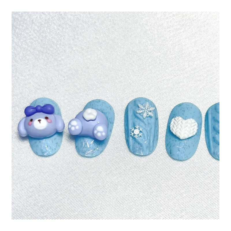 <Winter Knit Friends Collection> - Oval (Long) / <윈터 니트