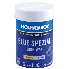 Holmenkol Unisex – Erwachsene Grip Steigwachs, Blue Spezial, 45 Gramm