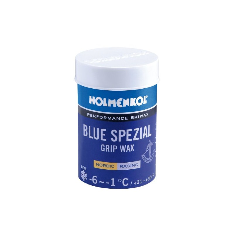 Holmenkol Unisex – Erwachsene Grip Steigwachs, Blue Spezial, 45 Gramm