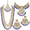 Aheli Boda India Kundan Beaded Heavy Bridal Long Gargantilla Collar