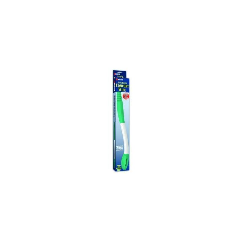Jobar Long Reach Comfort Wipe, White & Teal