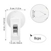 8 Pcs Suction Cup Clip Multiple Purpose Round Suction Cup