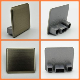 Nobilia 2 x End Cap for 25 mm Cheek Shoe Width 29 mm End Cap Wellmann Burger Design Format Kitchen Cleats Cheek