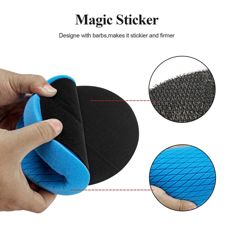 Autolock 3" Buffing Polishing Pads, 6Pcs 3.5 Inch 85mm Face